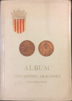 Portada de libro Album Cervantino Aragons de los trabajos literarios y artsticos con...