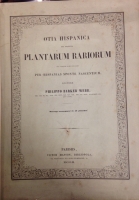 Portada de libro Otia Hispanica seu delectus Plantarum Rariorum aut nondum rite notarum...