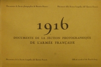 Portada de libro 1916 Documents De la Section Photographique De L´Armée Française