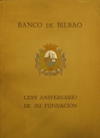 Portada de libro Banco De Bilbao. LXXV Aniversario De Su Fundación. 24 De Agosto De...
