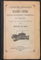 Portada de libro Descripcin e Historia Poltica, Eclesistica y Monumental De Espaa...