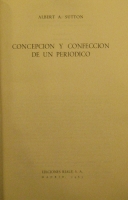 Portada de libro Concepción y Confección De Un Periodico