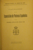 Portada de libro Catalogo de la Exposicion de pinturas españolas de la primera mitad...