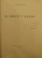 Portada de libro El Greco y Toledo