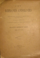 Portada de libro Cien Refranes Andaluces De Meteorologa, Cronologa, Agricultura y...