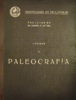 Portada de libro Lminas de Paleografa, Universidad de Valladolid. 
