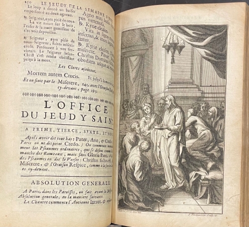Portada de L' Office de La Semaine Sainte et de L'Octave de Pasque, en latin et en fran�ois a l'usage de Rome et de Paris