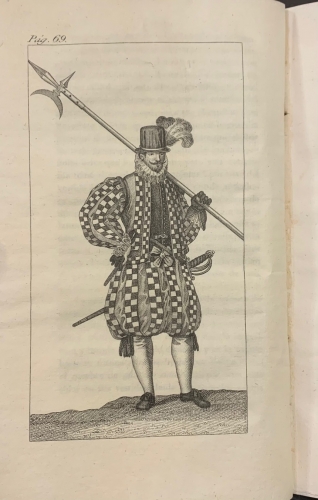 Portada de Memorias para la Historia de las Tropas de la Casa Real de Espa�a, subdividida en seis �pocas y adornada con una colecci�n de l�minas grabadas - Por un Oficial de la Antigua Guardia Real
