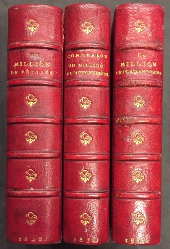 Portada de Un Million de B�tises et de Traits D' Esprit. Un Million de Bouffonneries ou le Blagorama Fran�ais. Un Million de Plaisanteries - Hilaire Le Gai. Commerson