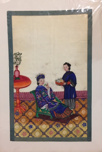 Portada de Pintura china. Colecci�n de 12 escenas chinas en papel de arroz. S. XIX
