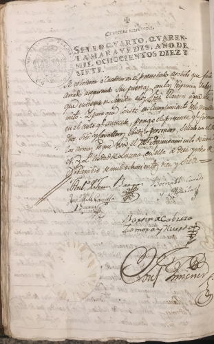 Portada de Documentos relativos a la notoria Nobleza de D. Juan de Porras y Jaen, sus ascendientes y descendientes. Bujalance, C�rdoba.