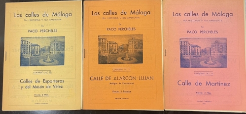 Portada de Las Calles de M�laga. Su historia y su ambiente.  - Paco Percheles (Francisco Bejarano)