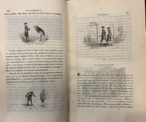 Portada de Viaje Sentimental de Sterne a Paris, bajo el nombre de Yorick - Sterne