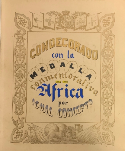 Portada de Real Despacho de Nobleza y Armas a favor del Sr. D. Jos� de la Cruz y Luque natural de la ciudad de C�rdoba