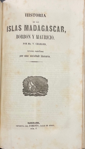 Portada de Historia de Cartago. Historia de Egipto desde la conquista de los �rabes hasta la Espedici�n Francesa. Historia de las Islas Madagascar, Borb�n y Mauricio - Dureau de la Malle. J. J. Marcel. V. Charlier