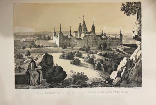 Portada de Historia Descriptiva, Art�stica y Pintoresca del Real Monasterio de San Lorenzo comunmente llamado Del Escorial - Antonio Rotondo