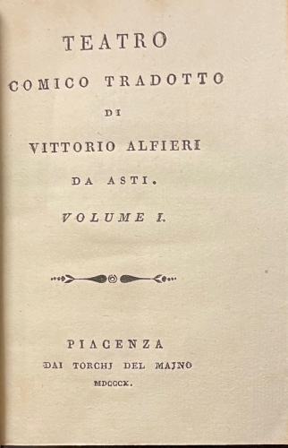 Portada de Opere Di Vittorio Alfieri Da Asti. Tomo I-XIX - Vittorio Alfieri Da Asti
