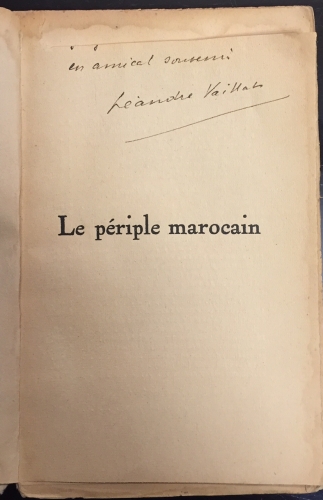 Portada de Le P�riple Marocain - L�andre Vaillat