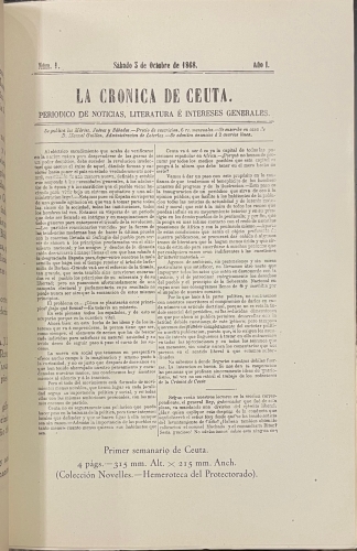 Portada de Apuntes Para La Historia De La Imprenta En El Norte De Marruecos. - Vicente Ferrando La Hoz