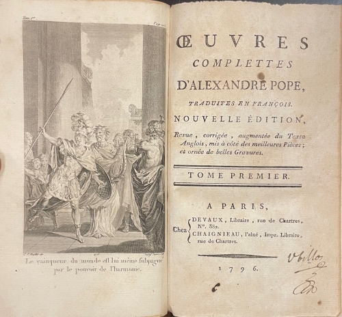Portada de Oeuvres Complettes - Alexandre Pope