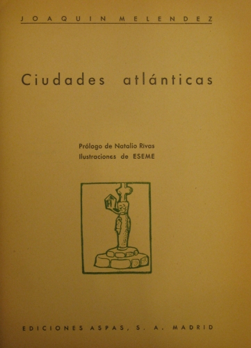 Portada de Ciudades Atlanticas. - Joaquin Melendez