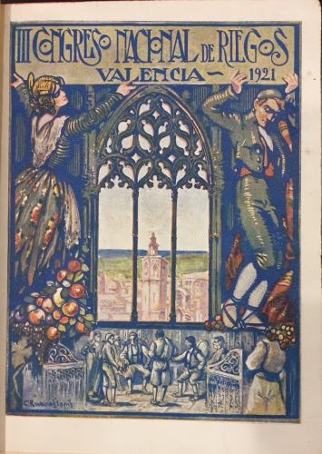 Portada de III Congreso Nacional de Riegos Celebrado En Valencia Los D�as 25 De Abril al 3 De Mayo De 1921. 3 Tomos