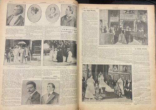 Portada de El Gr�fico, (Periodico diario). Del Lunes 1 De Agosto De 1904 al 31 De Agosto De 1904