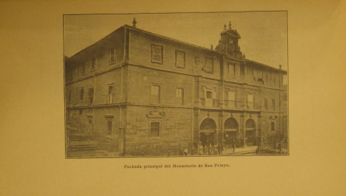 Portada de El Monasterio de Religiosas Benedictinas de San Pelayo El Real de Oviedo - J.B. Sitges