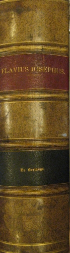 Portada de Flavii Josephi opera, graece et latine.  - Bajo la direccion de Dindorfius