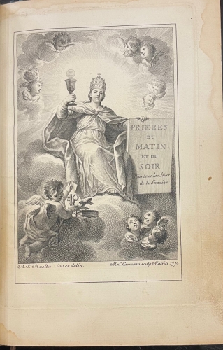 Portada de Prieres du Matin et du Soir pour tous les jours de la semaine