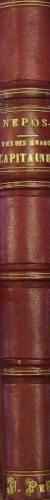 Portada de Vies des Grands Capitaines.  - Cornelius Nepos