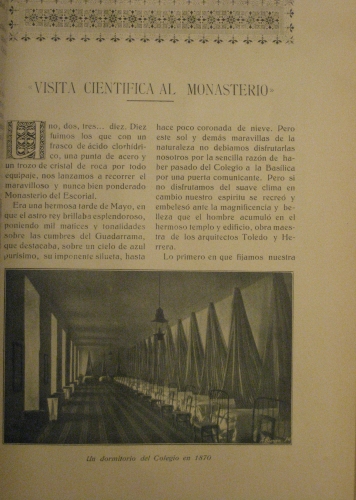 Portada de Alfonso XII. Publicacion de los alumnos del Real Colegio de Alfonso XII de El Escorial. A�o V. Mayo-Junio de 1929 Num. 7-8 - Los profesores y alumnos del Real Colegio de Alfonso XII