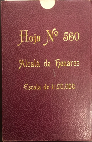 Portada de Mapa del Instituto Geol�gico y Minero de Espa�a. Alcal� de Henares. Escala 1: 50.000. Hoja n� 560. Bajo la direcci�n Luis de la Pe�a