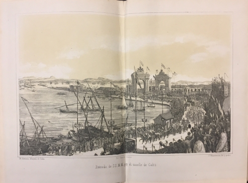 Portada de Cr�nica del Viaje de SS.MM y AA.RR � las Provincias de Andalucia en 1862 - Aristides Pongilioni y Fco. de P. Hidalgo