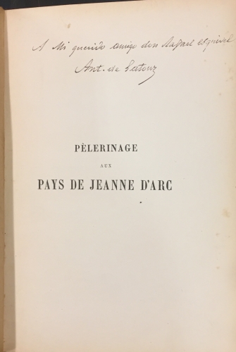 Portada de P�lerinage aux Pays de Jeanne D'Arc - Antoine de Latour