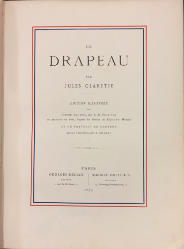 Portada de Le Drapeau - Jules Claretie