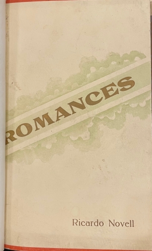 Portada de Romances. Ensomnis. �ntimas. Ensayos Po�ticos - Ricardo Novell