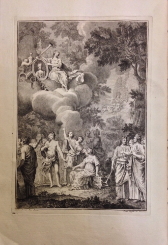 Portada de Il Congresso Negli Elisi. Poema per le Agustissime Nozze di Ferdinando Infante di Spagna e Maria Amalia Arciduchessa d'Austria Duchi di Piacenza, Parma, Guastalla. Umiliato alle Loro Altezze Reali dalla Comunita di Piacenza