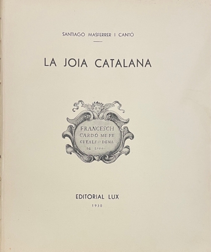 Portada de La Joia Catalana - Santiago Masferrer i Cant�