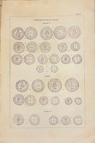 Portada de Numism�tica Balear. Descripci�n Hist�rica de las Monedas de las Islas Baleares acu�adas durante las dominaciones p�nica, romana, �rabe, aragonesa y espa�ola - �lvaro Campaner y Fuerte