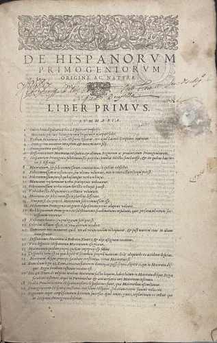 Portada de De Hispanorum Primogeniorum Origine ac Natura. Libri Quatuor - Ludovico de Molina