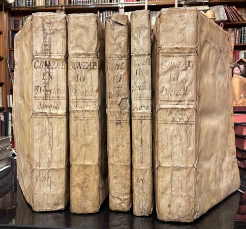 Portada de Commentaria Perpetua in singulos textus quinque librorum Decretalium Gregorii IX - Emanuelis Gonzalez Tellez