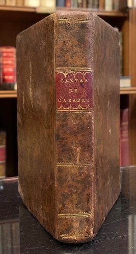 Portada de Cartas Sobre los Obst�culos que la Naturaleza, la Opini�n y las Leyes oponen a la Felicidad P�blica, escritas por el Conde de Cabarr�s al Sr. D. Gaspar de Jovellanos y precedidas de otra Al Pr�ncipe de la Paz - Conde de Cabarr�s