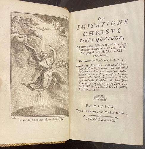 Portada de De Imitatione Christi, Libri Quatuor - Kempis