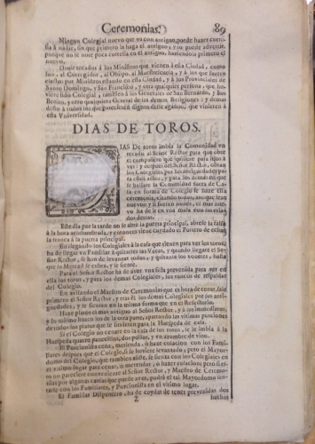 Portada de Constitutiones, Quibus Insigne, ac Celeberrimum D. Iacobi Zebedaei Collegium, quod Salmanticae Erexit Illustrissimus Princeps Alphonsus Fonseca et Azebedo, Archiepiscopus Tolletanus Regitur et Gubernatur. Colegio Mayor del Arzobispo Fonseca - Colegio Mayor del Arzobispo Fonseca