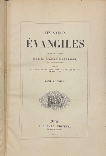 Portada de Les Saints �vangiles  - Abb� Dassance