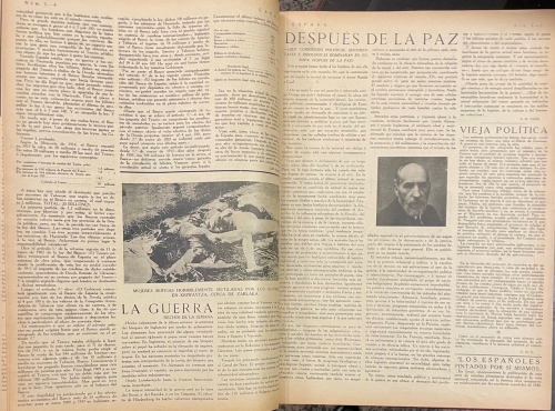 Portada de Espa�a. Semanario de la Vida Nacional. A�o 1915