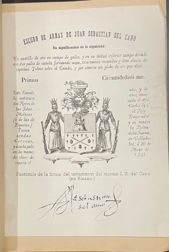 Portada de Defensa del Apellido Familiar de Juan Sebastian del Cano - Nicol�s de Soraluce y Zubizarreta