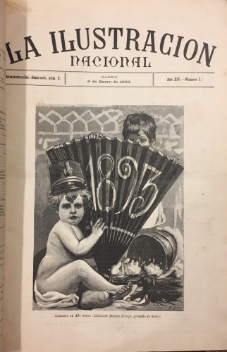 Portada de La Ilustraci�n Nacional. Revista literaria, cient�fica y art�stica. Tomo XI. A�o 1893 - Arturo Zancada y Conchillos, Director