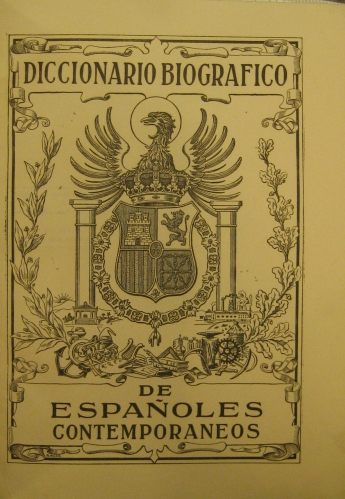 Portada de Diccionario Biogr�fico De Espa�oles Contempor�neos y De Americanos De Origen Espa�ol. Tomo I- Aba-Bue